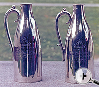 Pair of Silver wine bottle holders
