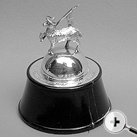 Miniature Queen’s Royal Regiment Paschal Lamb Paper weight