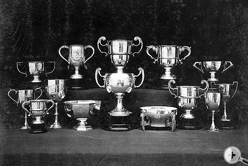 silver trophies