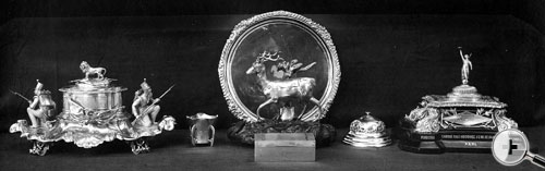 various items of silver including a XXXI Regiment silver salver,