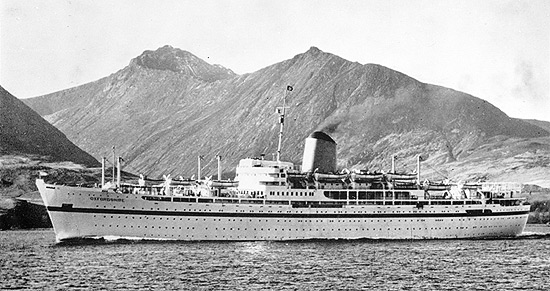 HMT Oxfordshire, Aden.