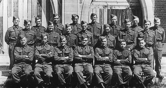 A Home Guard platoon in front of Guildford Catheral