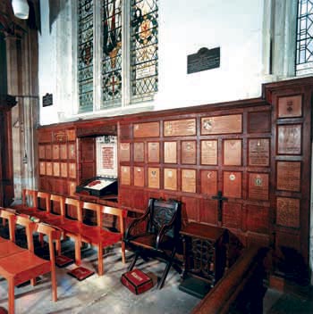 panels, Chapel of The East Surrey Regiment