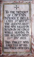 To the Memory of Captain Maurice Bell, late 3rd Battalion the Queen’s Regiment