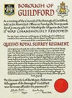 Guildford Freedon Scroll