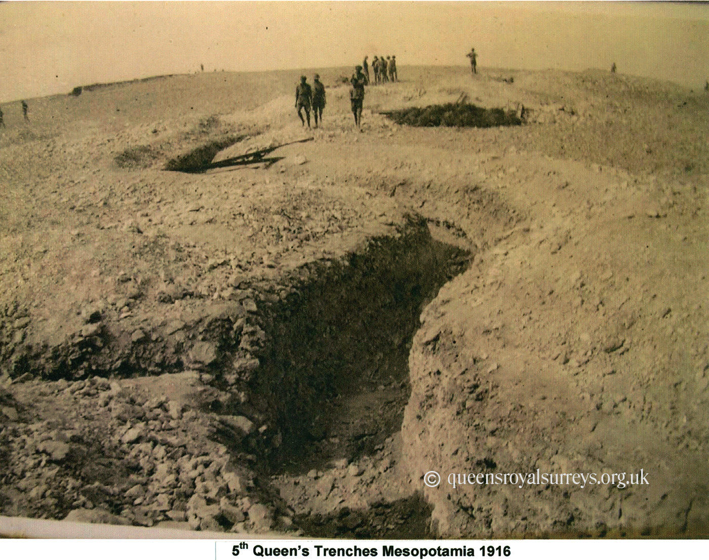 5th Queen's Trenches Mesopotamia 1916