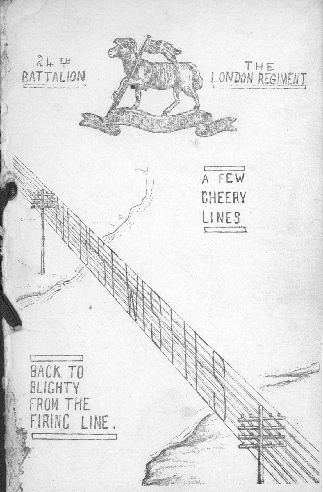Christmas card 24th Batt. Lon. Regt. 1914