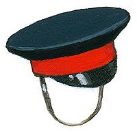 New flat top cap, Officer's pattern