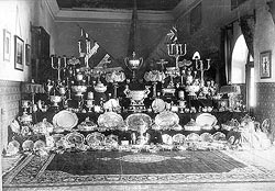 1st Bn The Queen’s Royal Regiment, Officers’ Mess silver, Rawalpindi 1902.