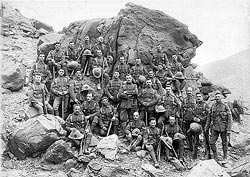 The Warrant Officers and Sergeants, 2nd Bn The Queen’s Royal Regiment, Haidra Kach, North West Frontier, 1920.