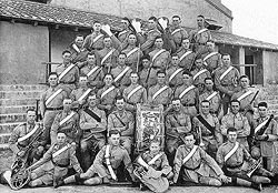 The Band, 1st Bn The East Surrey Regiment, Victoria Barracks Rawalpindi India, 1929.