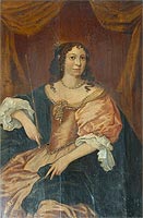 The portrait of Queen Catherine of Braganza which hangs in Sandwich Guildhall.