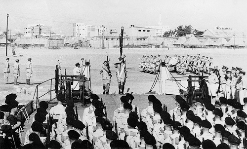 1 Surreys depart Egypt, 1954.