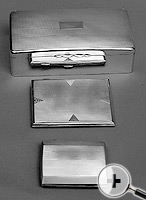 Silver Cigarette Box and Cases