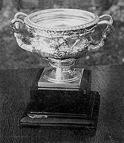 A replica of the Army Football Association Cup
