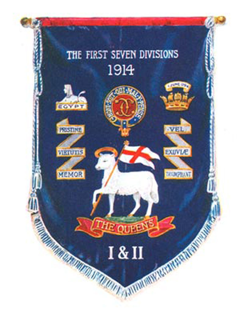 Both Regular battalions of the Queen's were part of the First Seven Division