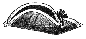 Tricorn Hat, 1742-1760.