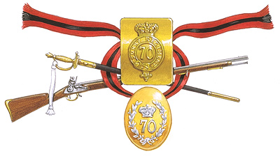Sergeant’s sash, sword and the short version musket issued to Light Infantry company sergeants