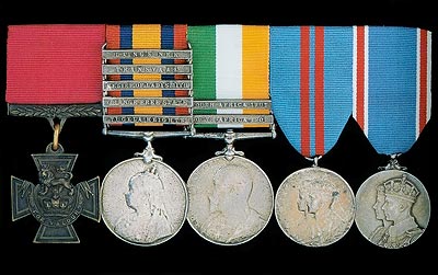 Medals of Sergeant AE Curtis VC Photo acknowledgement, Medal Dept. Spinks London