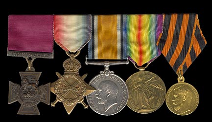 Medals of Lance Corporal LJ Keyworth VC.
