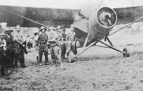 Preparing to fly out wounded by The American Light Plane Force at Seiktha (base for Indaw).