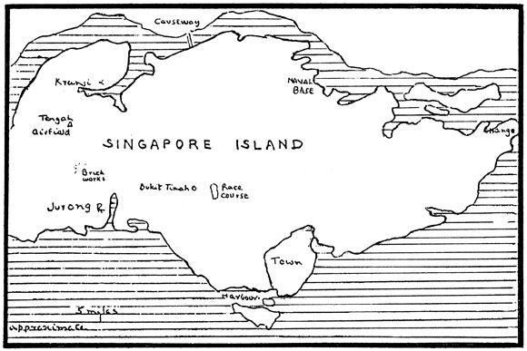 Map of Sinapore Island