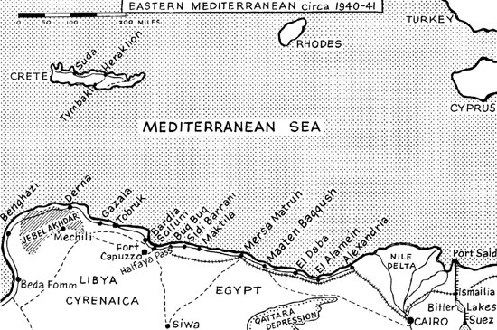 Eastern Mediterranean, circa 1940-41.